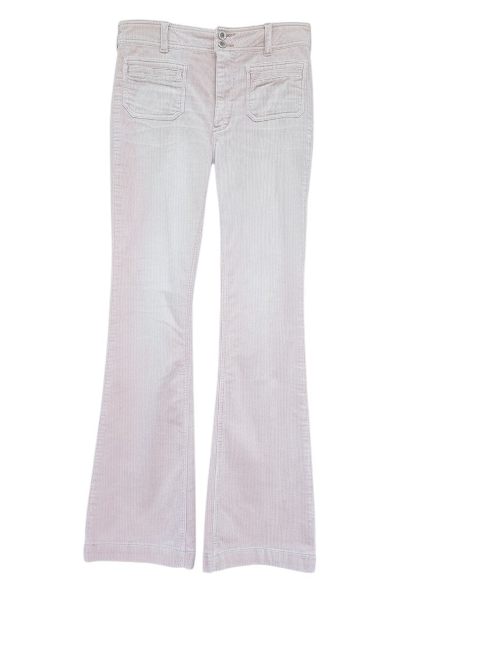 Anthropologie Pilcro High Rise Bootcut Corduroy Pants Pink 70's Retro Sz 27